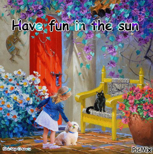 Have fun in the sun - Darmowy animowany GIF