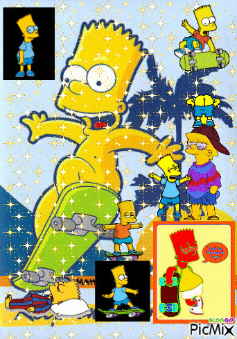 Bart Simpsons - GIF animado grátis