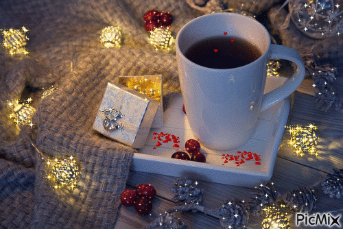 winter tea time - Gratis geanimeerde GIF