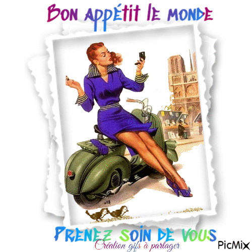 Bon appétit le monde - Zdarma animovaný GIF