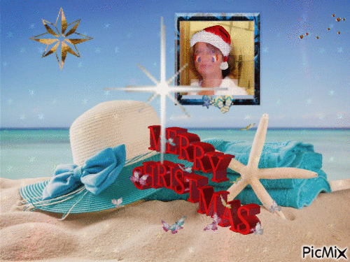 Noel aux Antilles - GIF animado grátis