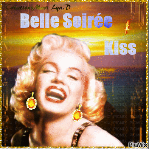 LUMINEUX /MARILYN/BELLE SOIREE - Free animated GIF