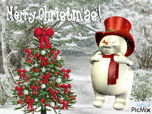 Merry Xmas - GIF animasi gratis