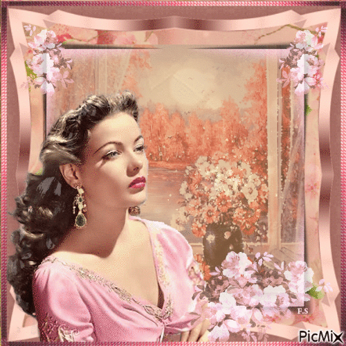 Gene Tierney, Actrice Américaine - Free animated GIF