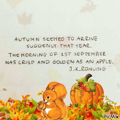Autumn Quote - Gratis animeret GIF