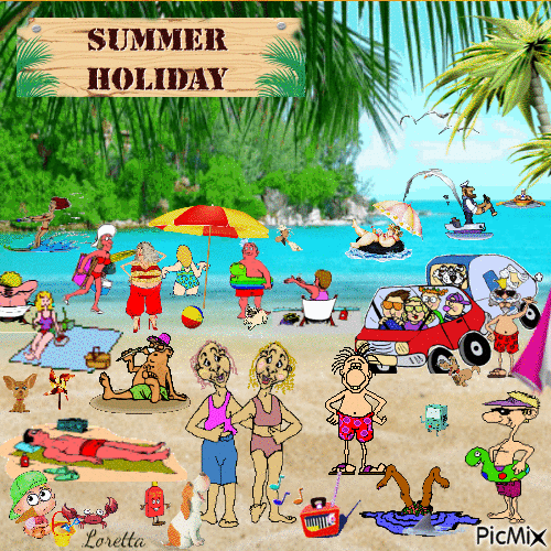 Vacanze - Bezmaksas animēts GIF