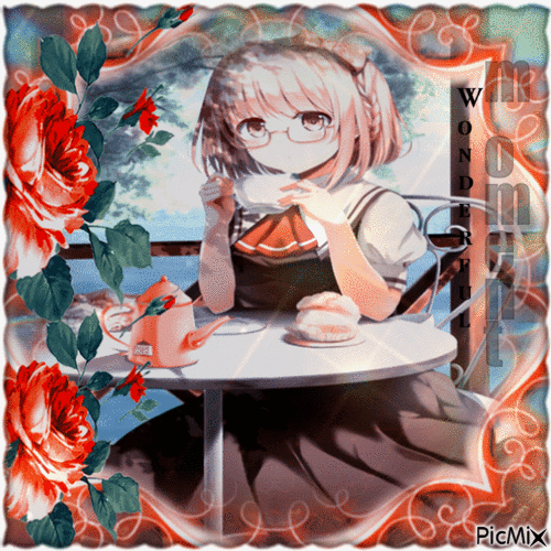 Süßer Kaffee - Manga - GIF animado grátis