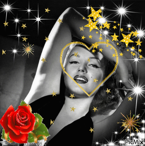 Etoiles Marilyn - Bezmaksas animēts GIF