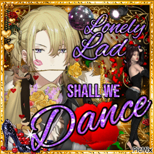 Luca Kaneshiro: Lonely Lady Shall We Dance - Бесплатни анимирани ГИФ