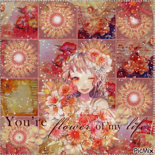 Anime flowers ❤️ elizamio - Δωρεάν κινούμενο GIF