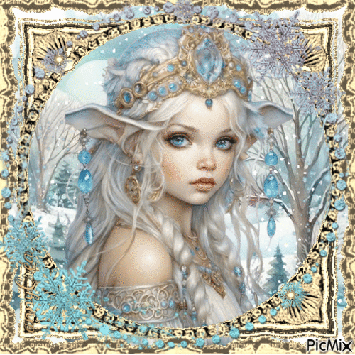 Winter fairy - 無料のアニメーション GIF