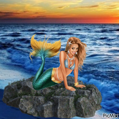 Mermaid (my 2,950th PicMix) - 免费PNG