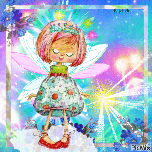 Twinkle Angel Stars - Безплатен анимиран GIF
