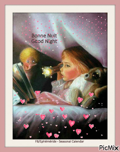 Bonne Nuit - Good Night - Безплатен анимиран GIF