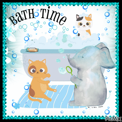 Bath Time - Nemokamas animacinis gif