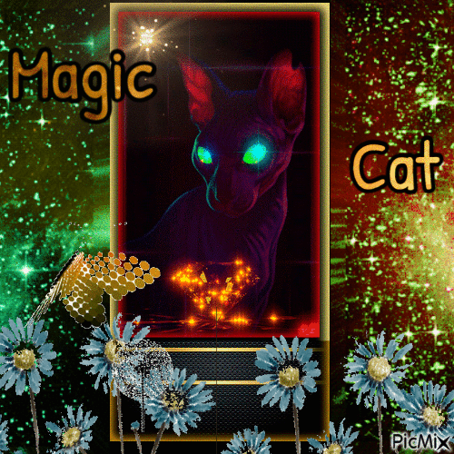 Magic Cat - Бесплатни анимирани ГИФ