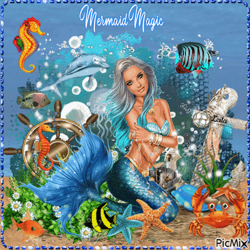 Mermaid magic - Ilmainen animoitu GIF