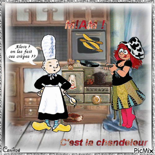 Vive la chandeleur - Bezmaksas animēts GIF