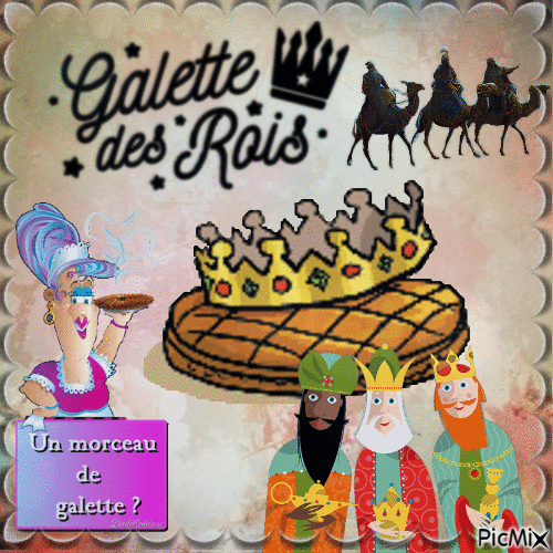 la Galette des Rois - GIF animado grátis