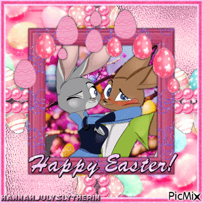 ♠Judy Hopps and Zayats - Happy Easter♠ - Δωρεάν κινούμενο GIF