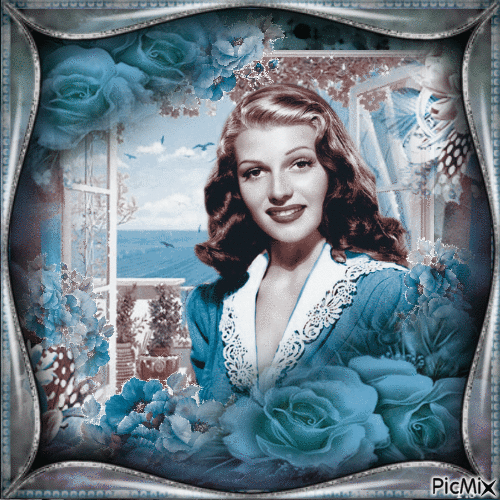 Rita Hayworth Actrice américaine - Darmowy animowany GIF