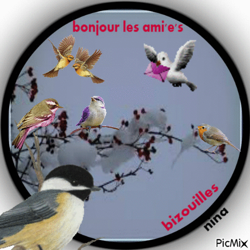 bonjour les ami'e's - Δωρεάν κινούμενο GIF