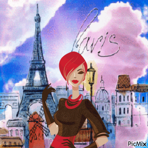 PARISIENNE - GIF animado grátis