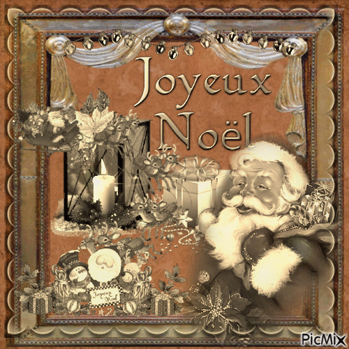 joyeux noël - Бесплатный анимированный гифка