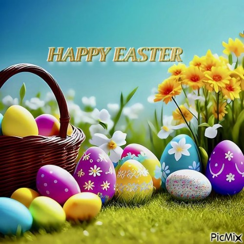 happy easter - png ฟรี