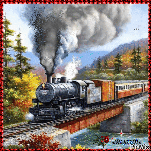 Train i Ride 16 coaches long   5-19-22 by  xRick7701x - Free animated GIF