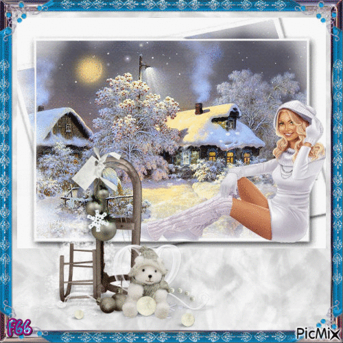 Miss winter - Ingyenes animált GIF