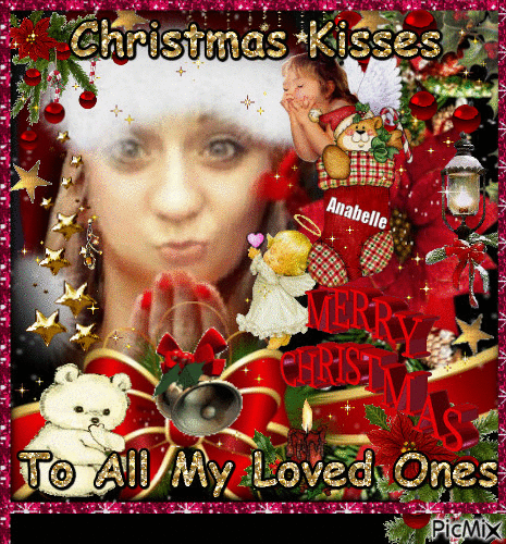 Jessica's Christmas Kisses - Ingyenes animált GIF