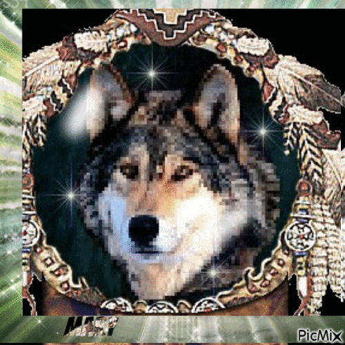 Les loups - Gratis animerad GIF