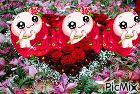 poljupci iz ruze - GIF animasi gratis