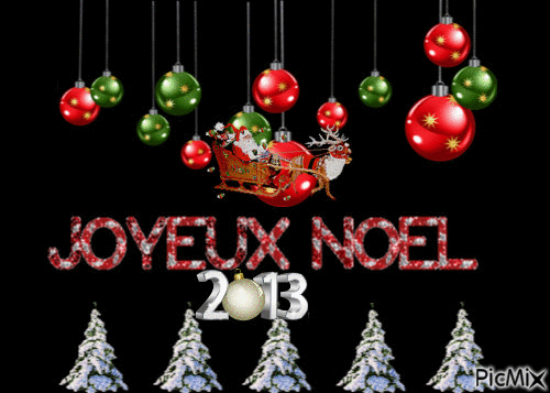 Joyeux NoËl - Animovaný GIF zadarmo