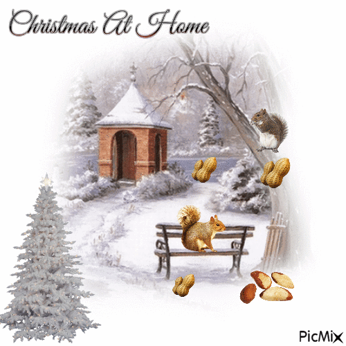Christmas At Home - Бесплатни анимирани ГИФ