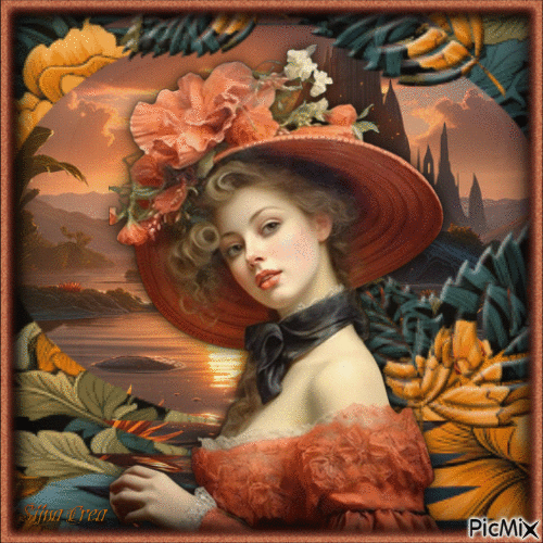 Autumn woman - Besplatni animirani GIF