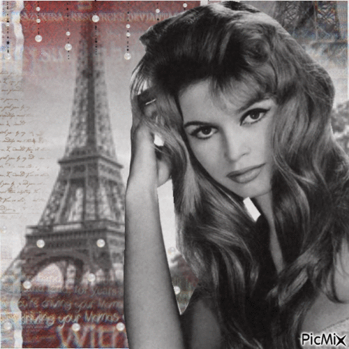 Brigitte Bardot Paris - Безплатен анимиран GIF