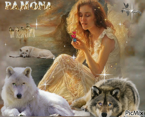 RAMONA END THE WHITE WOLFS LOVE - Nemokamas animacinis gif