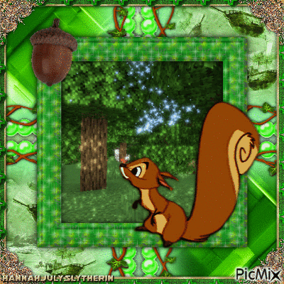 (((Cute Little Cartoon Squirrel))) - Free animated GIF
