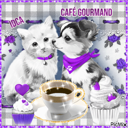 Café gourmand - GIF animé gratuit