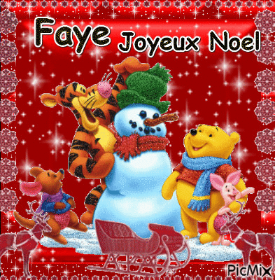 Joyeux Noel Faye ♥♥♥ - Gratis animerad GIF