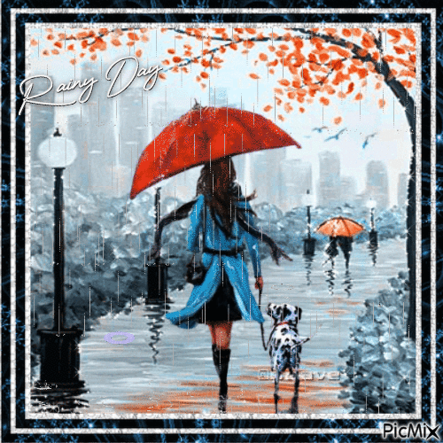 Rainy day - Ilmainen animoitu GIF