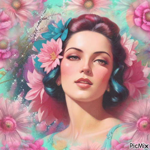 full of flowers - Free animated GIF