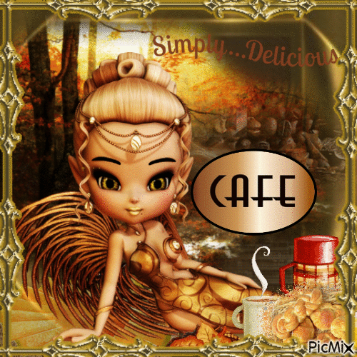 Un petit café - Fantasy - Безплатен анимиран GIF