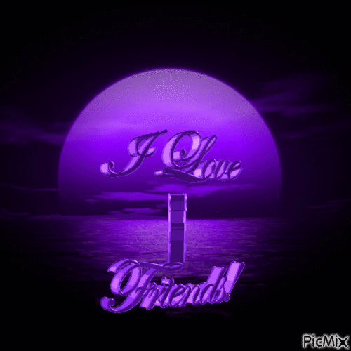 I love My Friends - Animovaný GIF zadarmo