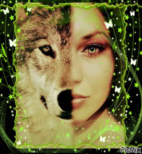 femme loup - Free PNG