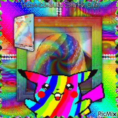 #I wanna play in the Rainbow Bounce House!# - GIF animé gratuit