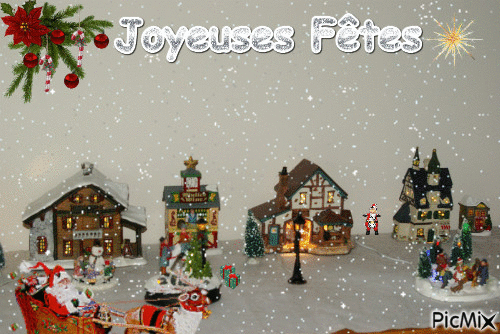 joyeuses Fêtes - Бесплатный анимированный гифка