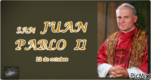 San Juan Pablo II - Бесплатный анимированный гифка